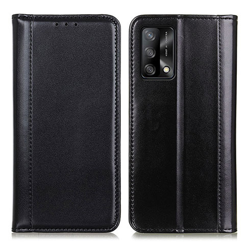 Coque Portefeuille Livre Cuir Etui Clapet M05L pour Oppo A74 4G Noir