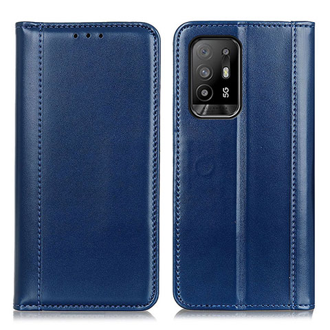 Coque Portefeuille Livre Cuir Etui Clapet M05L pour Oppo A94 5G Bleu