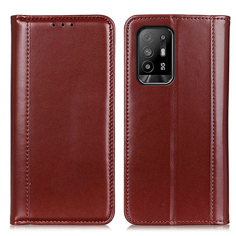 Coque Portefeuille Livre Cuir Etui Clapet M05L pour Oppo A94 5G Marron