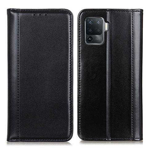 Coque Portefeuille Livre Cuir Etui Clapet M05L pour Oppo Reno5 Lite Noir