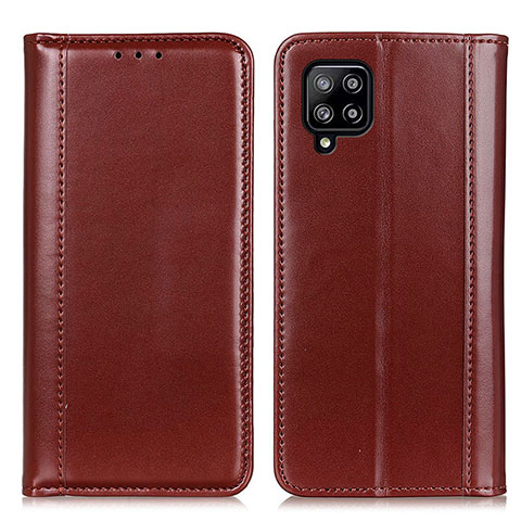 Coque Portefeuille Livre Cuir Etui Clapet M05L pour Samsung Galaxy A22 4G Marron