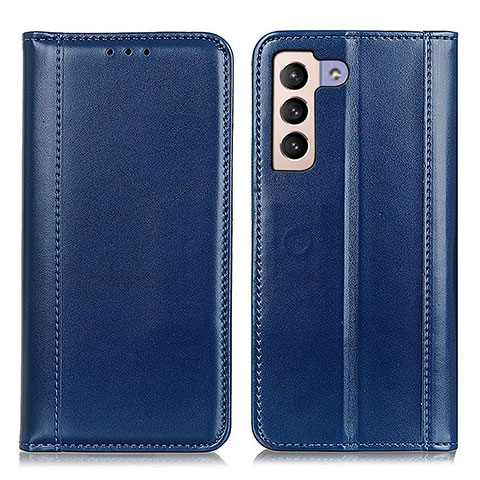 Coque Portefeuille Livre Cuir Etui Clapet M05L pour Samsung Galaxy S21 Plus 5G Bleu