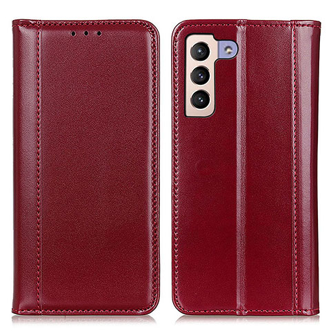 Coque Portefeuille Livre Cuir Etui Clapet M05L pour Samsung Galaxy S21 Plus 5G Rouge