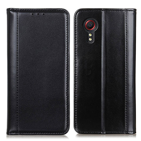 Coque Portefeuille Livre Cuir Etui Clapet M05L pour Samsung Galaxy XCover 5 SM-G525F Noir