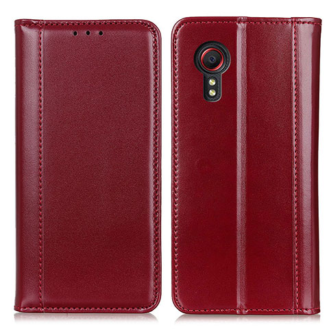 Coque Portefeuille Livre Cuir Etui Clapet M05L pour Samsung Galaxy XCover 5 SM-G525F Rouge