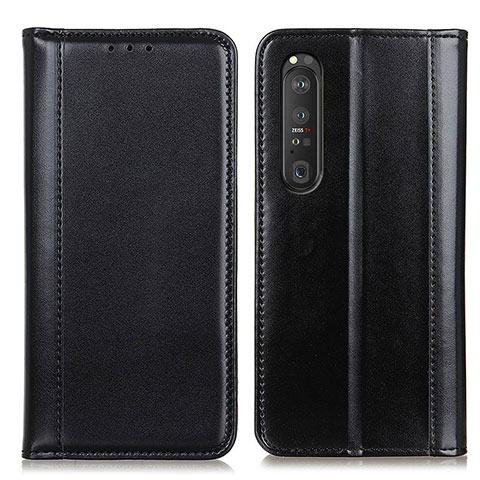 Coque Portefeuille Livre Cuir Etui Clapet M05L pour Sony Xperia 1 III Noir