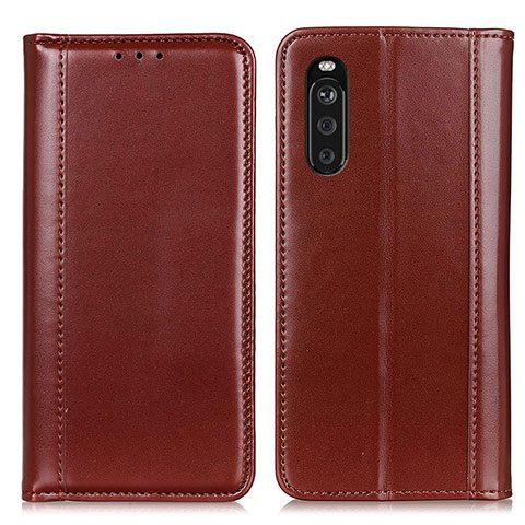 Coque Portefeuille Livre Cuir Etui Clapet M05L pour Sony Xperia 10 III Lite Marron