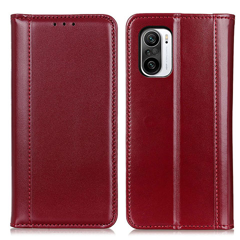 Coque Portefeuille Livre Cuir Etui Clapet M05L pour Xiaomi Mi 11X 5G Rouge