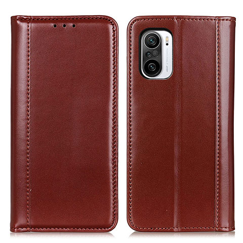 Coque Portefeuille Livre Cuir Etui Clapet M05L pour Xiaomi Redmi K40 Pro 5G Marron