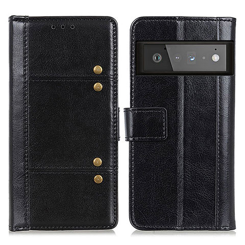 Coque Portefeuille Livre Cuir Etui Clapet M06L pour Google Pixel 6 Pro 5G Noir