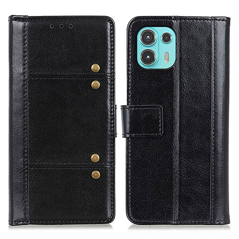 Coque Portefeuille Livre Cuir Etui Clapet M06L pour Motorola Moto Edge 20 Lite 5G Noir