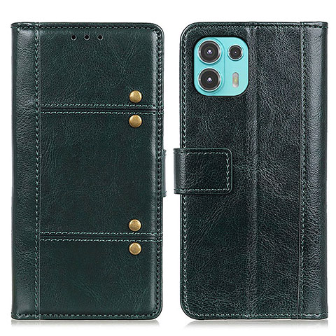 Coque Portefeuille Livre Cuir Etui Clapet M06L pour Motorola Moto Edge 20 Lite 5G Vert