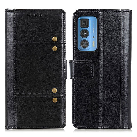 Coque Portefeuille Livre Cuir Etui Clapet M06L pour Motorola Moto Edge 20 Pro 5G Noir