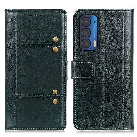 Coque Portefeuille Livre Cuir Etui Clapet M06L pour Motorola Moto Edge (2021) 5G Vert