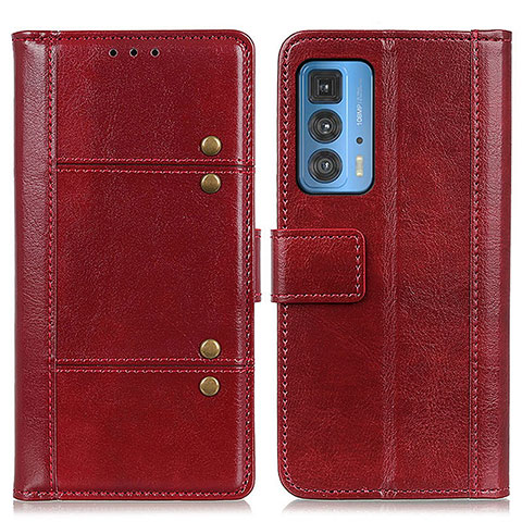 Coque Portefeuille Livre Cuir Etui Clapet M06L pour Motorola Moto Edge S Pro 5G Rouge