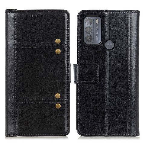 Coque Portefeuille Livre Cuir Etui Clapet M06L pour Motorola Moto G50 Noir