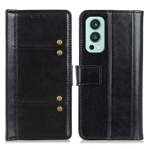 Coque Portefeuille Livre Cuir Etui Clapet M06L pour OnePlus Nord 2 5G Noir