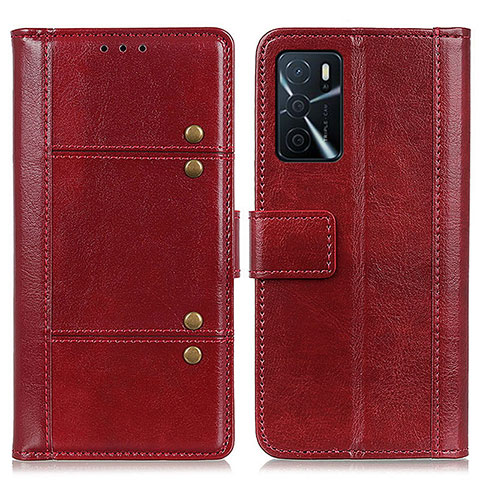 Coque Portefeuille Livre Cuir Etui Clapet M06L pour Oppo A16s Rouge