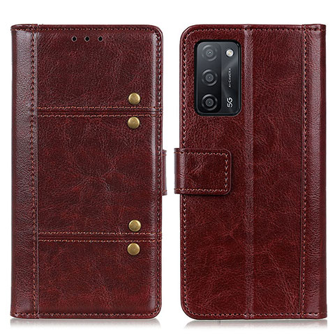 Coque Portefeuille Livre Cuir Etui Clapet M06L pour Oppo A56 5G Marron