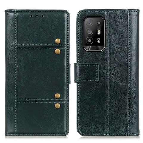 Coque Portefeuille Livre Cuir Etui Clapet M06L pour Oppo A94 5G Vert