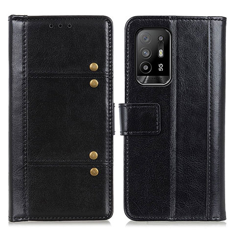 Coque Portefeuille Livre Cuir Etui Clapet M06L pour Oppo F19 Pro+ Plus 5G Noir