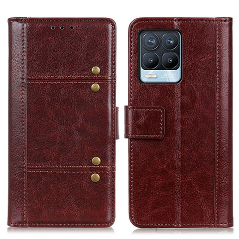 Coque Portefeuille Livre Cuir Etui Clapet M06L pour Realme 8 4G Marron