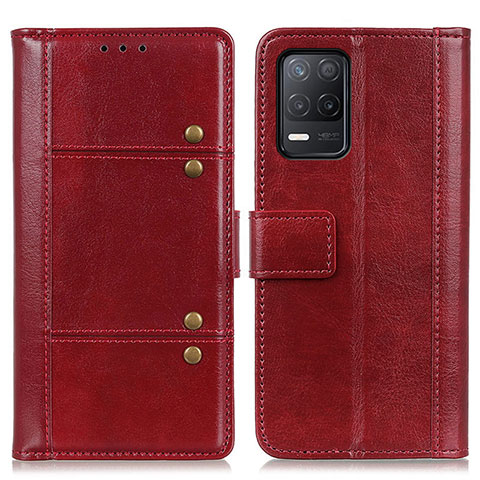 Coque Portefeuille Livre Cuir Etui Clapet M06L pour Realme 9 5G India Rouge