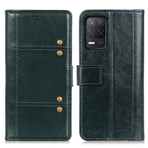 Coque Portefeuille Livre Cuir Etui Clapet M06L pour Realme Narzo 30 5G Vert