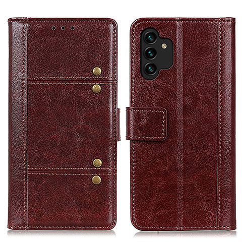 Coque Portefeuille Livre Cuir Etui Clapet M06L pour Samsung Galaxy A04s Marron