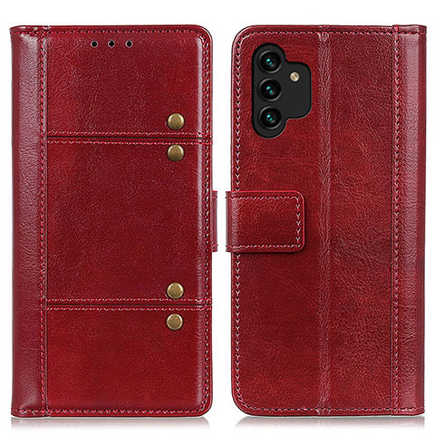 Coque Portefeuille Livre Cuir Etui Clapet M06L pour Samsung Galaxy A04s Rouge