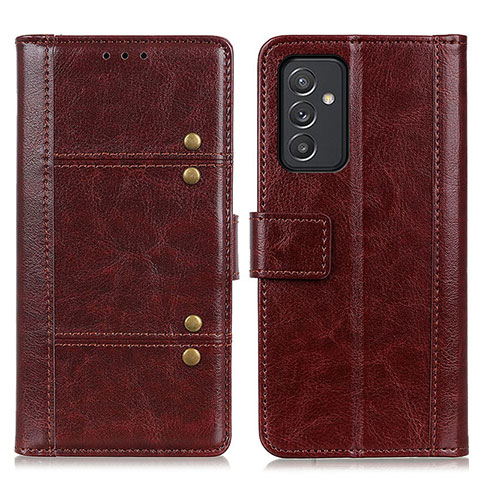 Coque Portefeuille Livre Cuir Etui Clapet M06L pour Samsung Galaxy A15 4G Marron