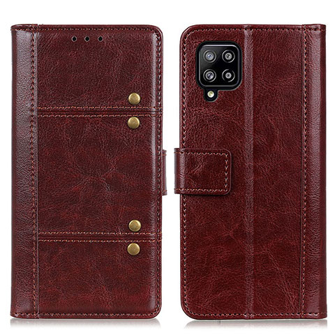 Coque Portefeuille Livre Cuir Etui Clapet M06L pour Samsung Galaxy A22 4G Marron