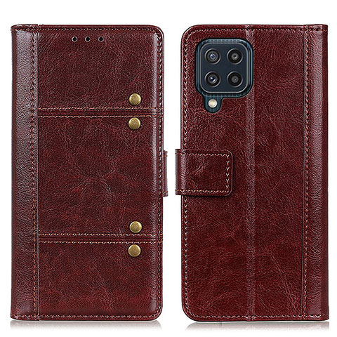 Coque Portefeuille Livre Cuir Etui Clapet M06L pour Samsung Galaxy M32 4G Marron