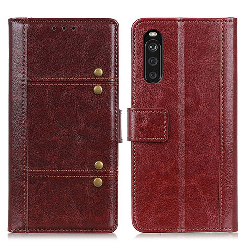 Coque Portefeuille Livre Cuir Etui Clapet M06L pour Sony Xperia 10 III Lite Marron