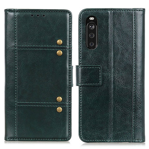 Coque Portefeuille Livre Cuir Etui Clapet M06L pour Sony Xperia 10 III Lite Vert