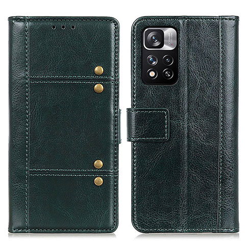 Coque Portefeuille Livre Cuir Etui Clapet M06L pour Xiaomi Mi 11i 5G (2022) Vert