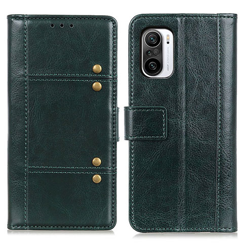 Coque Portefeuille Livre Cuir Etui Clapet M06L pour Xiaomi Mi 11i 5G Vert