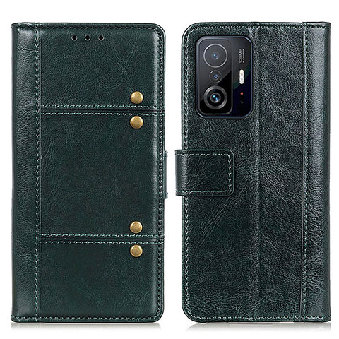 Coque Portefeuille Livre Cuir Etui Clapet M06L pour Xiaomi Mi 11T 5G Vert