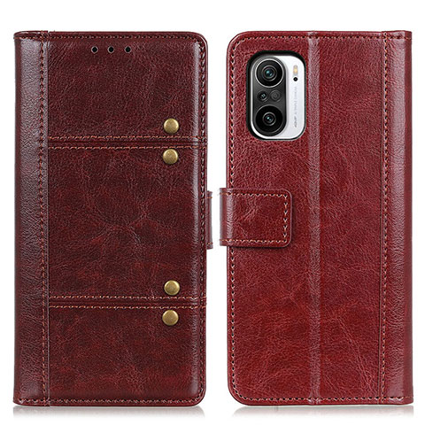 Coque Portefeuille Livre Cuir Etui Clapet M06L pour Xiaomi Mi 11X 5G Marron