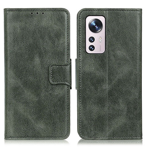 Coque Portefeuille Livre Cuir Etui Clapet M06L pour Xiaomi Mi 12 Pro 5G Vert