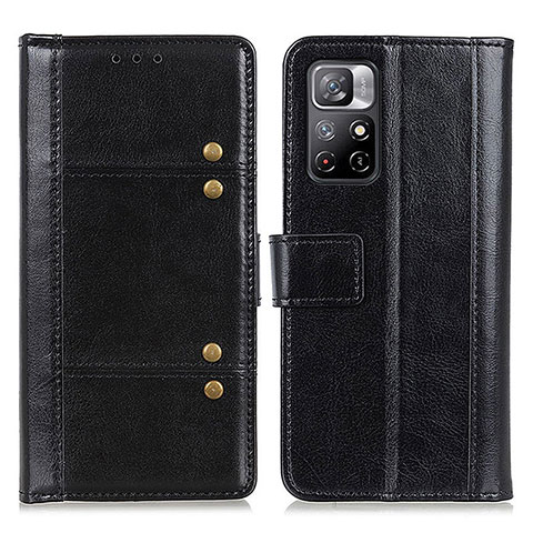Coque Portefeuille Livre Cuir Etui Clapet M06L pour Xiaomi Poco M4 Pro 5G Noir