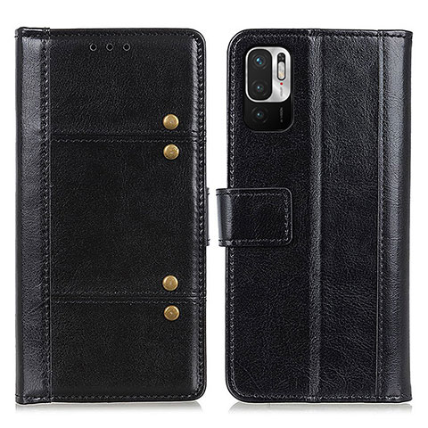 Coque Portefeuille Livre Cuir Etui Clapet M06L pour Xiaomi Redmi Note 10 JE 5G Noir