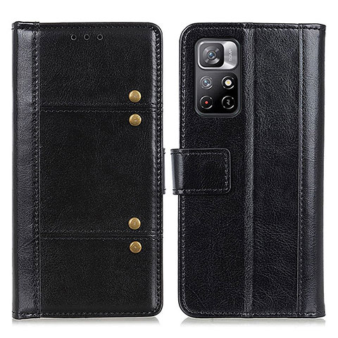 Coque Portefeuille Livre Cuir Etui Clapet M06L pour Xiaomi Redmi Note 11 5G Noir