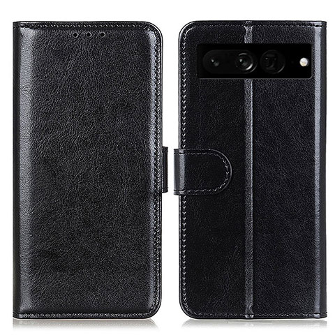 Coque Portefeuille Livre Cuir Etui Clapet M07L pour Google Pixel 7 Pro 5G Noir