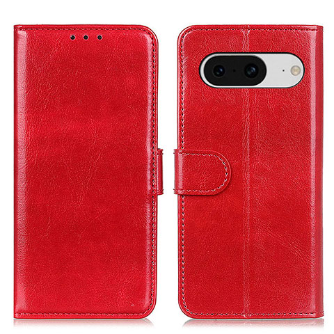 Coque Portefeuille Livre Cuir Etui Clapet M07L pour Google Pixel 8 5G Rouge