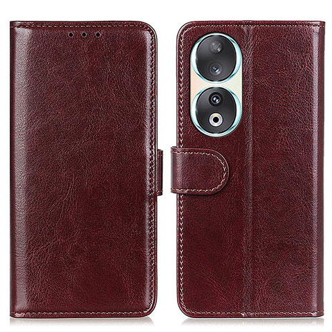 Coque Portefeuille Livre Cuir Etui Clapet M07L pour Huawei Honor 90 5G Marron