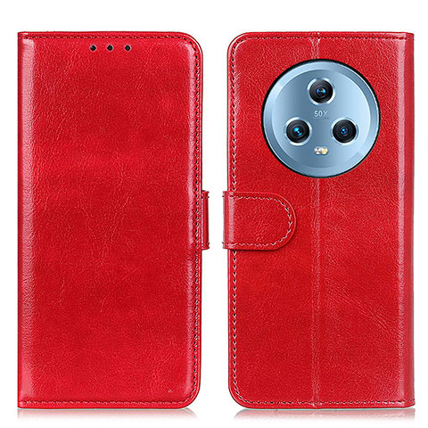 Coque Portefeuille Livre Cuir Etui Clapet M07L pour Huawei Honor Magic5 5G Rouge