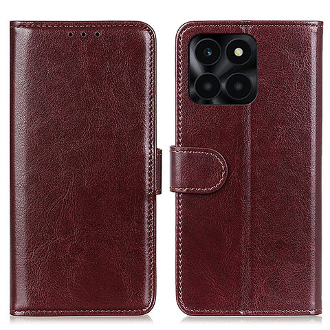 Coque Portefeuille Livre Cuir Etui Clapet M07L pour Huawei Honor X6a Marron