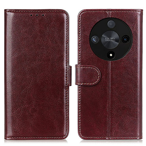 Coque Portefeuille Livre Cuir Etui Clapet M07L pour Huawei Honor X9b 5G Marron