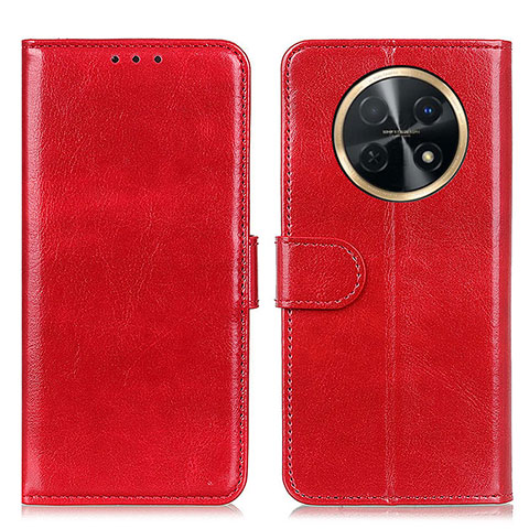 Coque Portefeuille Livre Cuir Etui Clapet M07L pour Huawei Nova Y91 Rouge